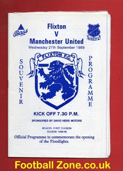 Flixton v Manchester United 1989 – Opening of The Floodlights