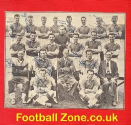 Walsall FC Multi Signed Picture 1950's