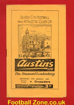 Derry City v Crusdaers 1960