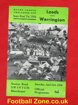 Leeds Rugby v Warrington 1954 – Rugby Challenge Cup Semi  Final