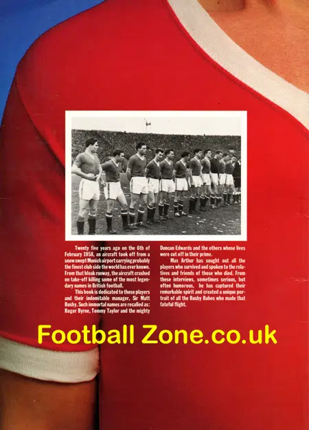 Manchester United Munich Air Crash Book – Max Arthur 25th Ani