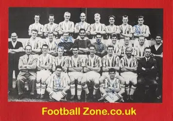 Sheffield United Multi Signed Picture 1950s