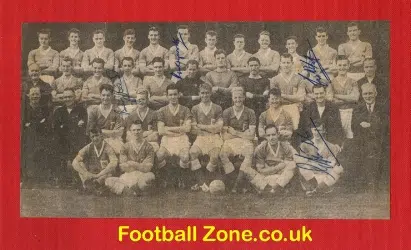 Leicester City Multi Signed Picture 1950s