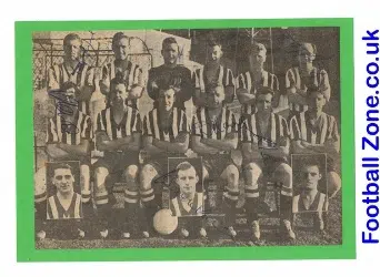 Sheffield United Multi Signed Picture 1950s