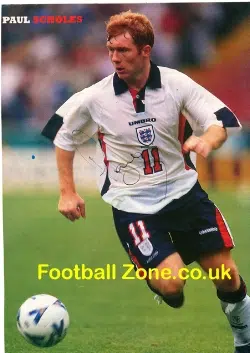 Manchester United Paul Scholes Autographed Picture