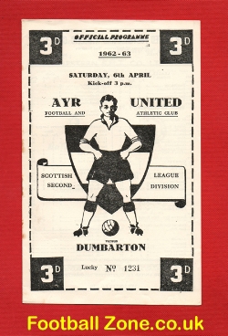 Ayr United v Dumbarton 1963