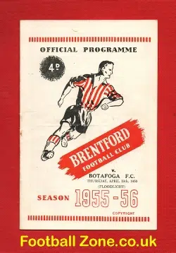 Brentford v Botafoga 1956 – Floodlight Friendly