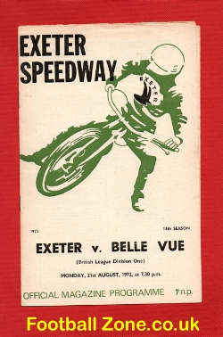 Exeter Speedway v Belle Vue 1972