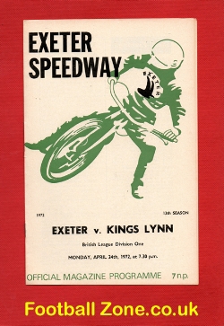 Exeter Speedway v Kings Lynn 1972