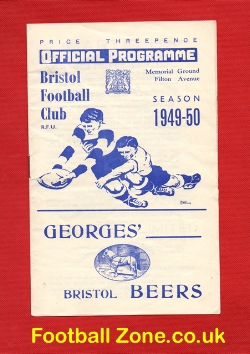 Bristol Rugby v Clifton 1949