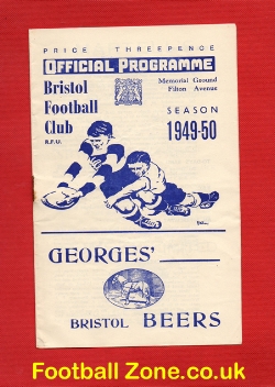 Bristol Rugby v Bath 1949