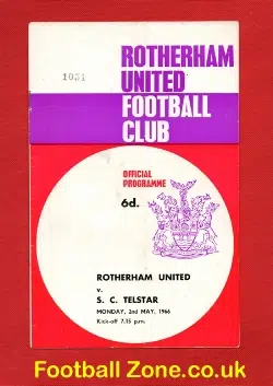 Rotherham United v SC Telstar 1966