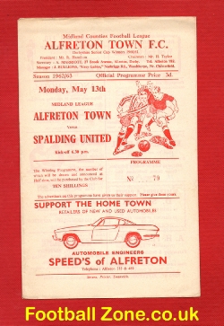 Alfreton Town v Spalding United 1963