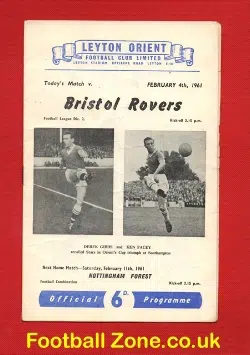 Leyton Orient v Bristol Rovers 1961