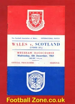 Wales v Scotland 1961 - Under 23's at Wrexham