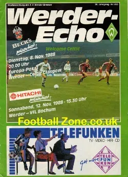Werder Bremen v Glasgow Celtic 1988 – Germany