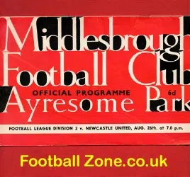 Middlesbrough v Newcastle United 1963