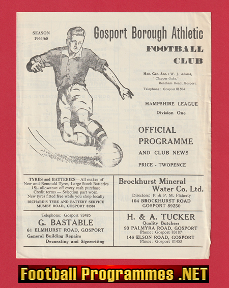 Gosport Borough Athletic v Netley 1964