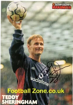 Manchester United Teddy Sheringham Autograph