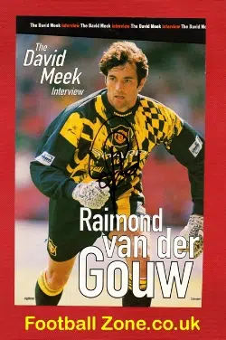 Manchester United Raimond Van Der Gouw Autographed Picture