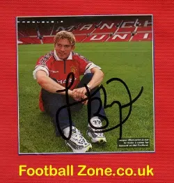 Manchester United Jesper Blomqvist Autograph