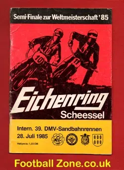 Germany Speedway Programme 1985 - Long Track Semi Finale