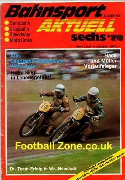 Germany Bahnsport Aktuell Speedway Magazine 1978
