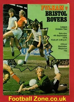 Fulham v Bristol Rovers 1976 - George Best Debut + Bobby Moore