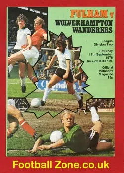 Fulham v Wolves 1976 - George Best + Bobby Moore + Rodney Marsh