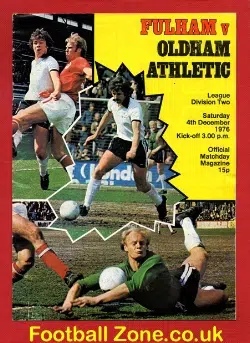 Fulham v Oldham Athletic 1976 - George Best + Moore + Marsh