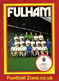 Fulham v Chelsea 1977 - Bobby Moore + George Best