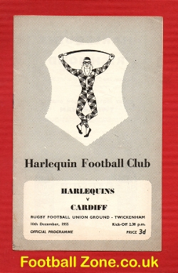 Harlequins Rugby v Cardiff 1955 – Twickenham