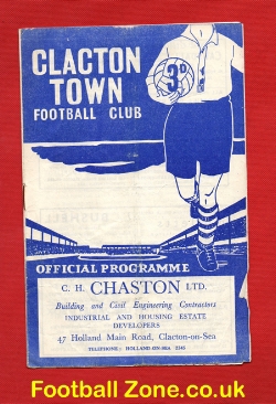 Clacton Town v Biggleswade Town 1956
