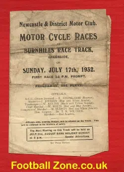 Newcastle District Motor Club Races 1932 – Burnhills Track