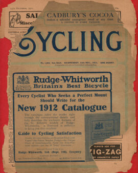 Cycling Magazines 1911 – Illustrated Newspaper – Booklet X 2