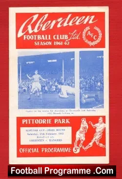 Aberdeen v Glasgow Rangers 1962 – Scottish Cup
