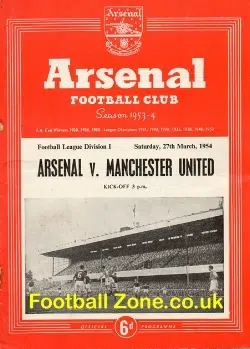 Arsenal v Manchester United 1954
