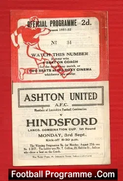 Ashton United v Hindsford 1951