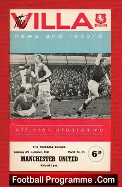Aston Villa v Manchester United 1966