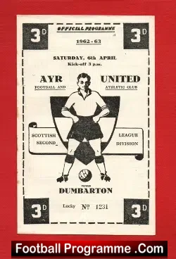 Ayr United v Dumbarton 1963