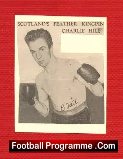Boxing - Charlie Hill Boxer Signed Picture Autograph 1950's - sports memorabilia
