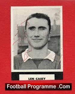 Chelsea Len Casey Signed Picture 1950s - football memorabilia