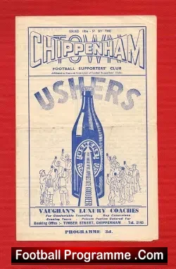 Chipenham Town v Trowbridge Town 1957
