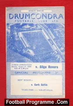 Drumcondra v Sligo Rovers 1960 – Ireland