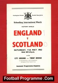 England v Scotland 1963 – Schoolboys at Trent Bridge