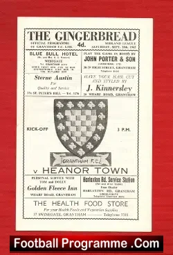 Grantham Town v Heanor Town 1965