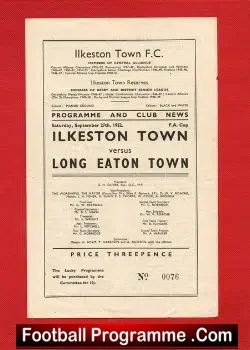 Ilkeston Town v Long Eaton Town 1952 – FA Cup