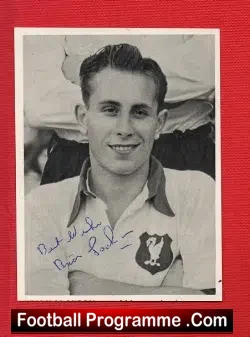 Liverpool Brian Jackson Autograph Picture 1950s - football memorabilia