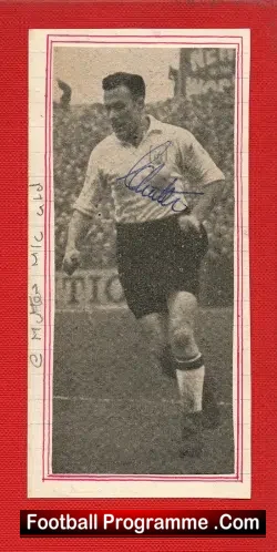 Manchester United Charlie Mitten Signed Picture - football memorabilia