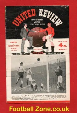 Manchester United v Aston Villa 1953